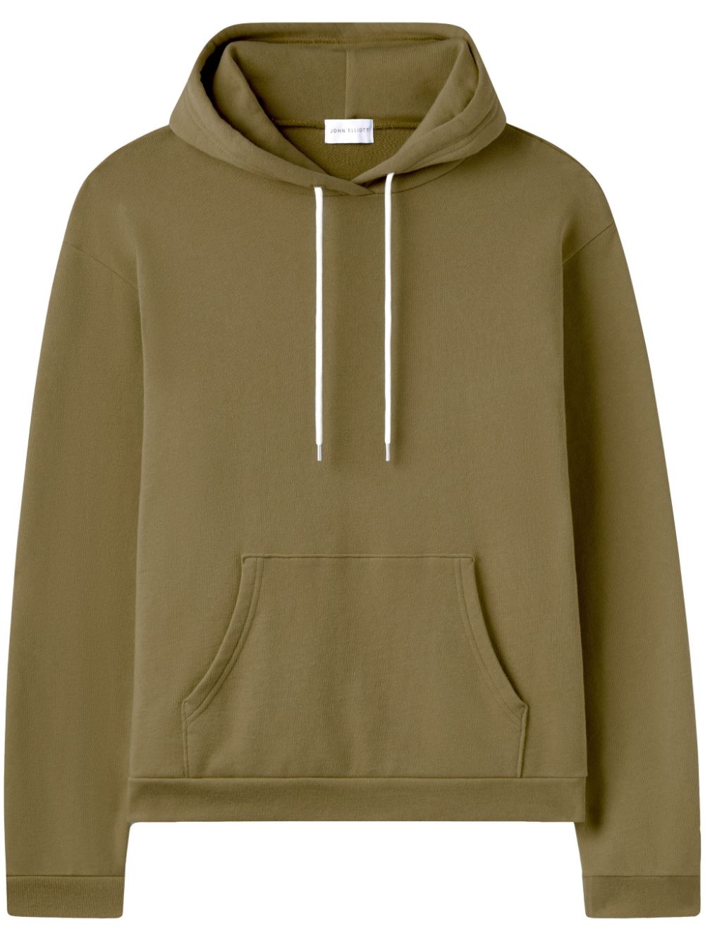 John Elliott drawstring cotton hoodie - Green