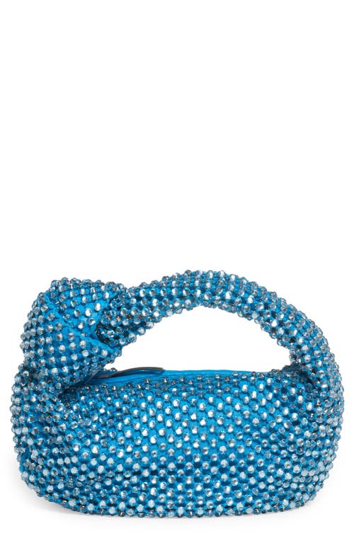 Bottega Veneta Mini Jodie Crystal Mesh Hobo in 4650 Pool-Aquamar/Pool- S