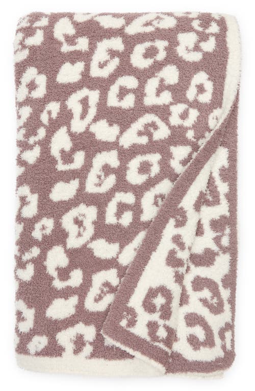 barefoot dreams In the Wild Throw Blanket in Purple Bloom/Cream