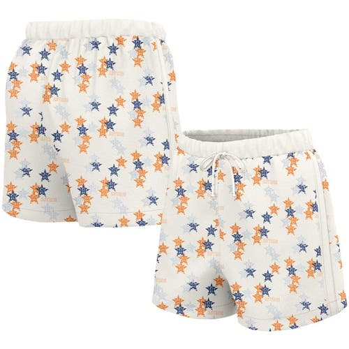 Women's Lusso White Houston Astros Marge Shorts