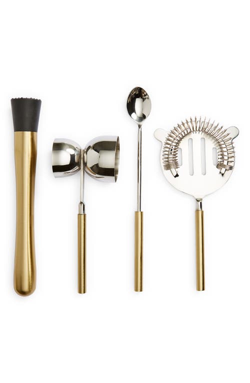 Nordstrom 4-Piece Bar Tool Set in Gold