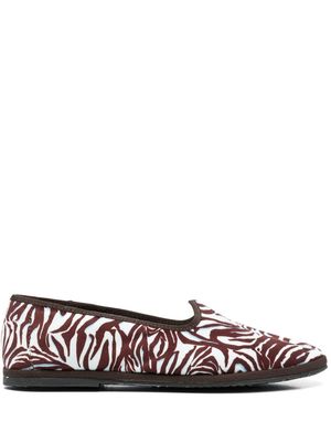813 Frives animal-print flats - Brown
