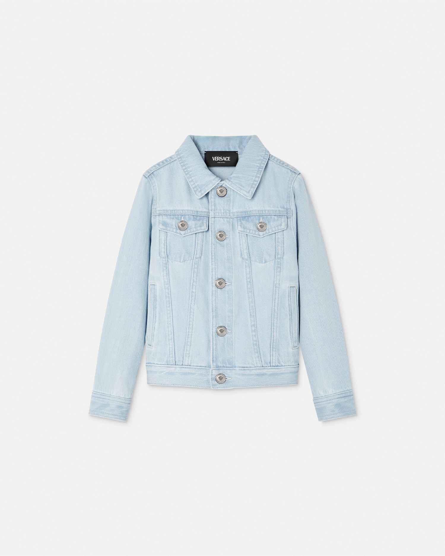 Barocco Wave Crest Kids Denim Jacket