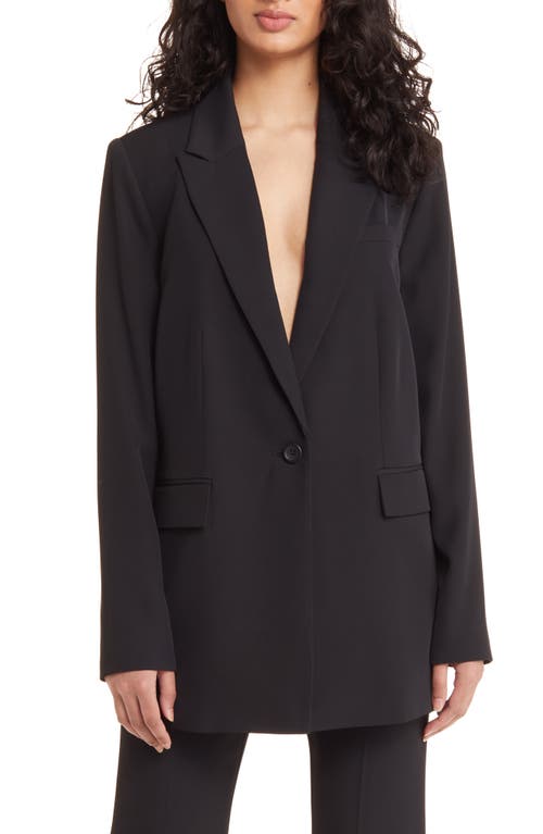 Open Edit Oversize Blazer in Black