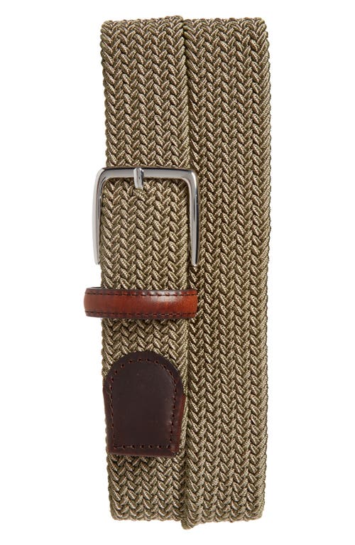 Nordstrom Woven Belt in Green Combo