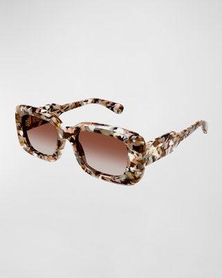 Acetate Rectangle Sunglasses