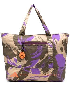 adidas by Stella McCartney graphic-print tote bag - Neutrals