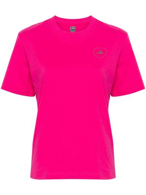 adidas by Stella McCartney logo-print crew-neck T-shirt - Pink