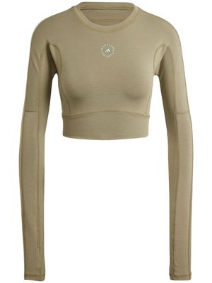adidas by Stella McCartney True Strength cropped top - Green