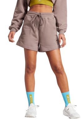 adidas by Stella McCartney TrueCasuals Organic Cotton Sweat Shorts in Tech Earth