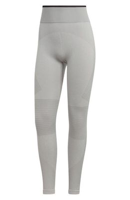 adidas by Stella McCartney Truestrength Seamless Leggings in Mgh Solid Grey/White/Black