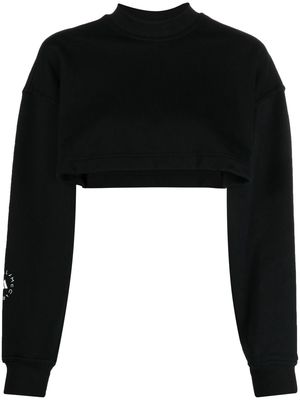 adidas by Stella McCartney TrusCasuals cropped sweatshirt - Black