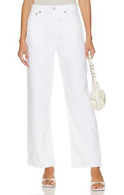 AGOLDE Low Slung Baggy in White