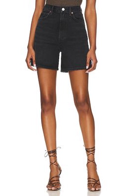 AGOLDE Stella Short in Black