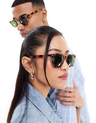 AJ Morgan archie classic sunglasses in tortoiseshell-Brown