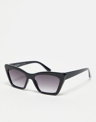 AJ Morgan razzy vintage cateye sunglasses in black