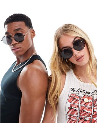 AJ Morgan round sunglasses in black smoke