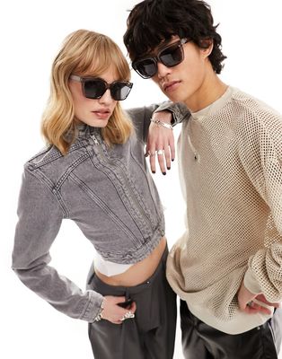 AJ Morgan square sunglasses in gray