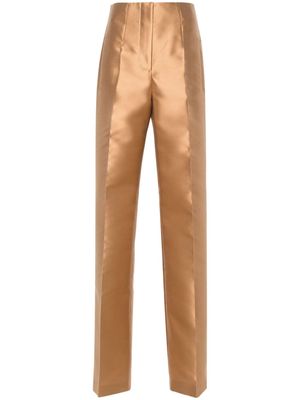 Alberta Ferretti Mikado wide-leg pants - Brown