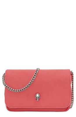 Alexander McQueen Small Skull Faille Shoulder Bag in Coral