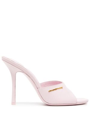 Alexander Wang 110mm open-toe leather mules - Pink