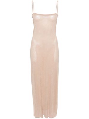 Alexander Wang beaded maxi dress - Neutrals