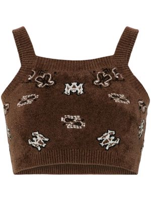 AMIRI bandana-print terry-cloth tank top - Brown