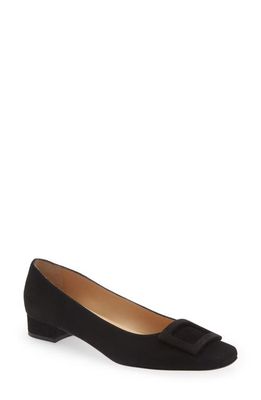ANN MASHBURN Buckle Flat in Black