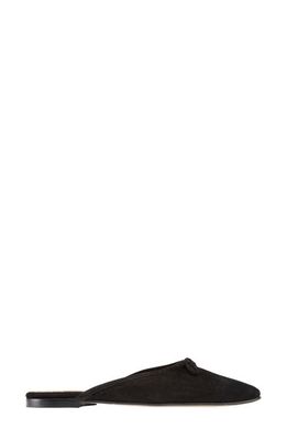 ANN MASHBURN Joy Suede Mule in Black Suede