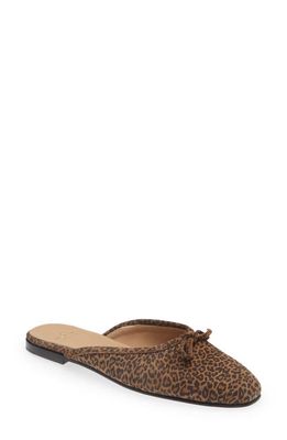 ANN MASHBURN Joy Suede Mule in Leopard Printed Suede
