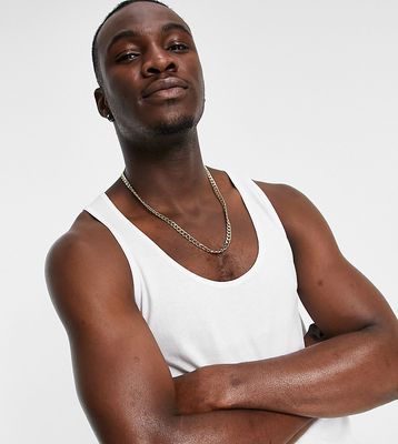 ASOS DESIGN cotton blend tank top in white - WHITE