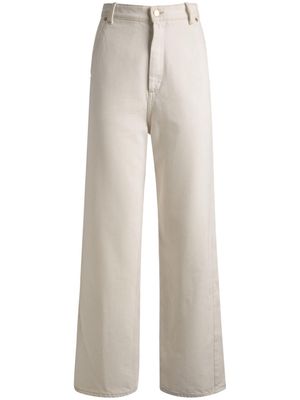 Bally high-waist wide-leg jeans - White