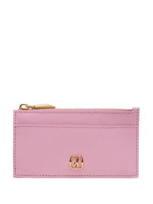 Bally logo-plaque leather wallet - Pink