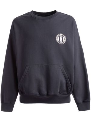 Bally logo-print cotton sweatshirt - Blue