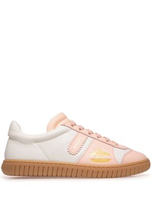 Bally Player curling-motif leather trainers - White