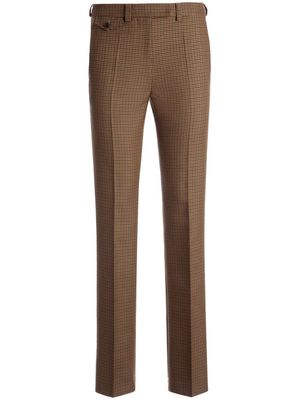 Bally pressed-crease tailored trousers - Brown