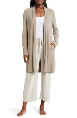 barefoot dreams CozyChic Ultra Lite Open Front Cardigan in Nickel