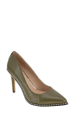 bcbg Holli Pointed Toe Pump in Dark Olive