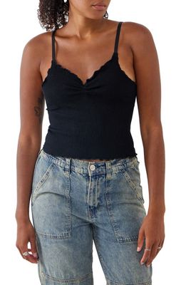 BDG Urban Outfitters Elsie Seamless Rib Camisole in Black