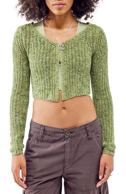 BDG Urban Outfitters Nep Cardigan in Green