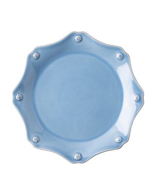 Berry & Thread Scalloped Chambray Salad/Dessert Plate