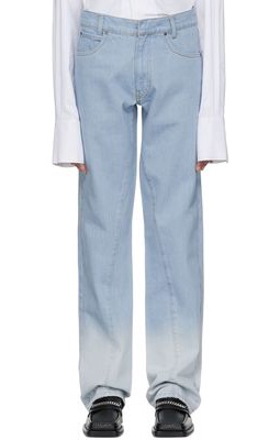 Bianca Saunders Blue Straight Leg Jeans