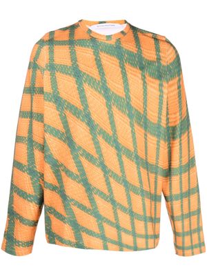 Bianca Saunders Tarone graphic-print sweatshirt - Orange