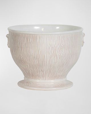 Blenheim Oak Whitewash 9" Cachepot
