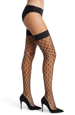 Bluebella Star Fishnet Stockings in Black