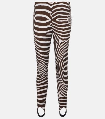 Bogner Elaine zebra-print stirrup pants