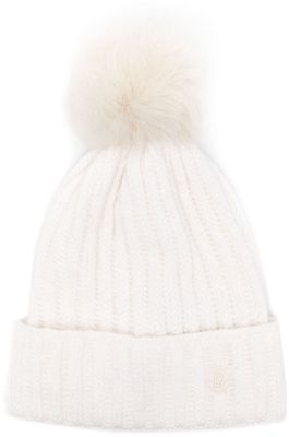 BOGNER Ranya pompom-detail beanie - Neutrals