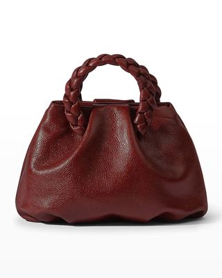 Bombon Medium Tumbled Shiny Top-Handle Bag