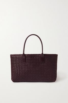 Bottega Veneta - Cabat Medium Intrecciato Leather Tote - Purple