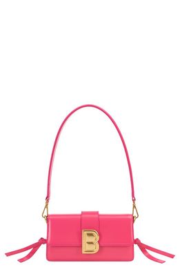 Brandon Blackwood Mid Nia Leather Crossbody Bag in Hot Pink